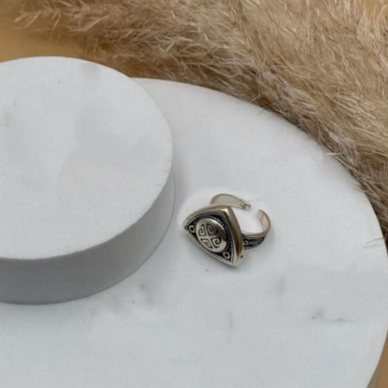 Комплект украшений из бижутерного сплава с этническим узором