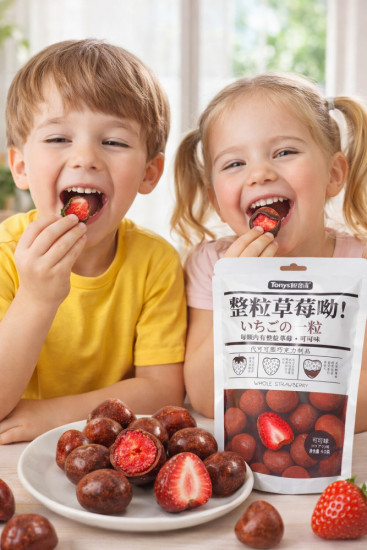 Хрустящая клубника в шоколаде