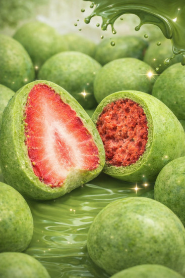 Хрустящая клубника в шоколаде