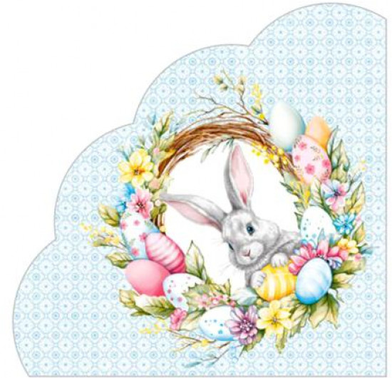 Салфетки бумажные «Пасхальный венок»