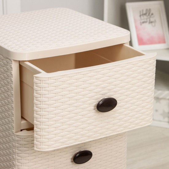 Комод 4-х секционный «Плетёнка»