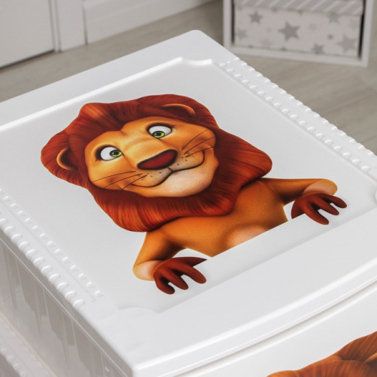 Комод детский 4-х секционный «Лев»