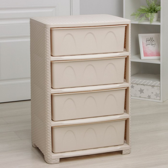 Комод 4-х секционный «Плетёнка»