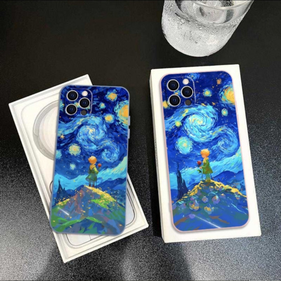 Чехол для iPhone 15 Pro Max «Маленький принц / Звёздная ночь»