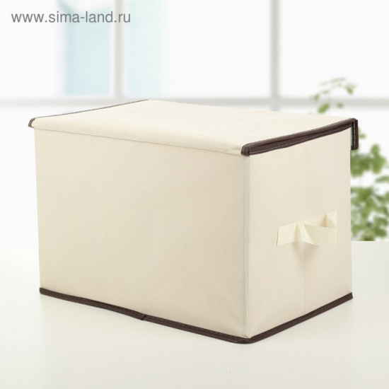 Короб стеллажный для хранения с крышкой «Единорог»