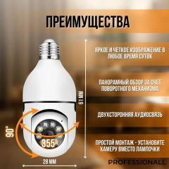 Камера видеонаблюдения Wi-Fi круговая - Фото 1