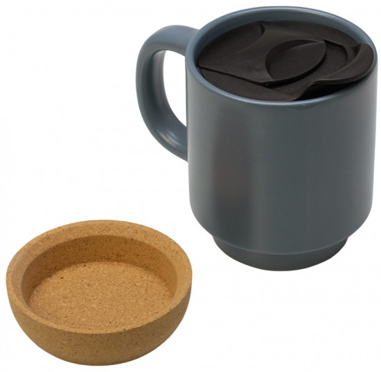 Кружка с пробковым дном и крышкой «Denpasar»