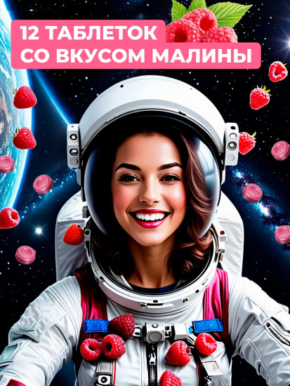 Индикатор зубного налёта со вкусом сочной малины «Plaque Indicator»