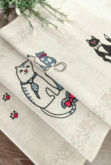 Комплект полотенец «Котики»
