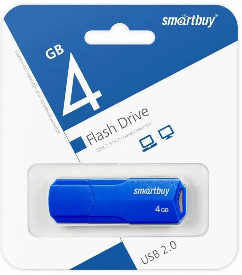 USB-накопитель Smartbuy 4GB Clue Blue