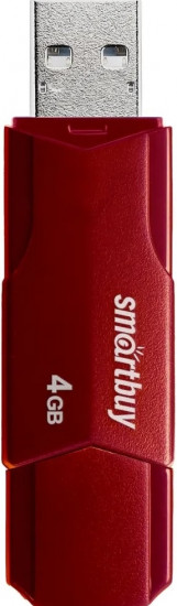 USB-накопитель Smartbuy 4GB Clue Burgundy