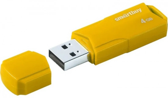 USB-накопитель Smartbuy 4GB Clue Yellow