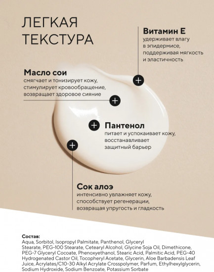 Молочко для тела с пантенолом