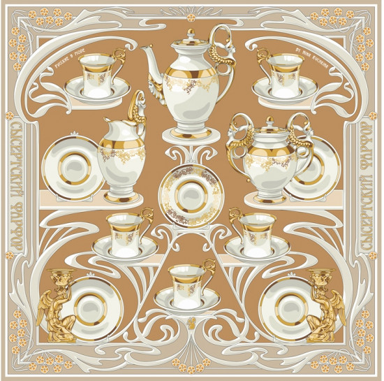 Платок «Сысертский фарфор»