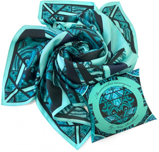 Платок «Малахитовая шкатулка»