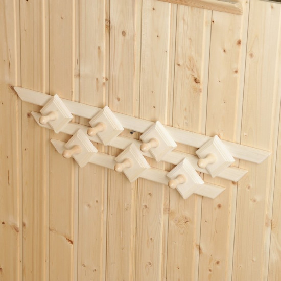 Вешалка для бани и сауны «Шахматка»