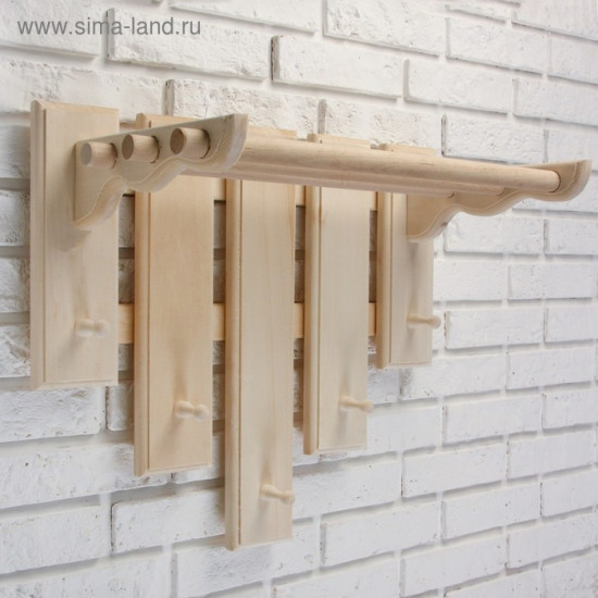 Полка-вешалка для бани и сауны