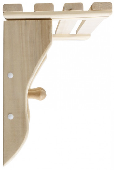 Полка-вешалка для бани и сауны