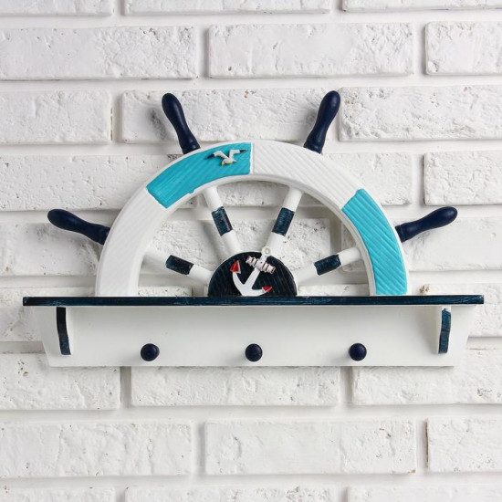 Вешалка настенная «Штурвал»