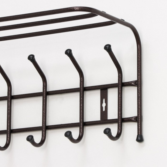 Вешалка настенная с полкой