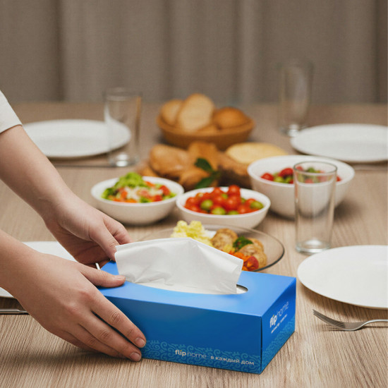 Салфетки бумажные в коробке