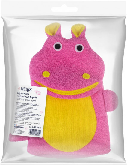 Мочалка-варежка «Бегемот»
