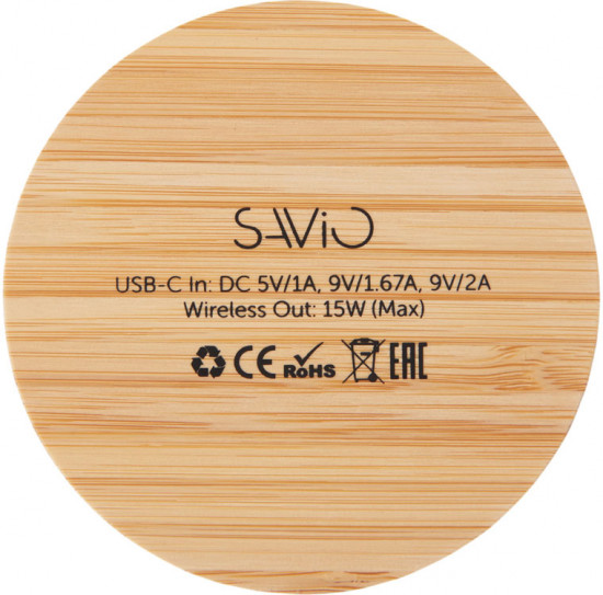 Устройство зарядное беспроводное с подсветкой лого «Reedia S3»