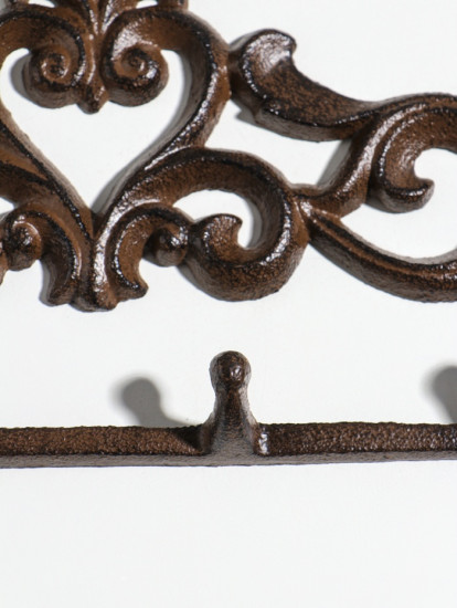 Крючки декоративные «Сердце с узорами» 