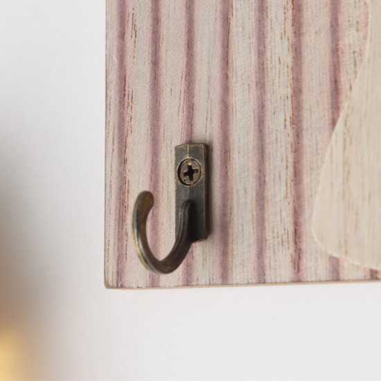 Настенные крючки декоративные «Абстракция с цветком»