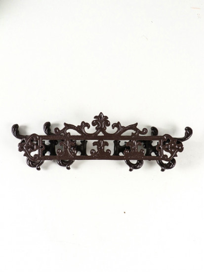 Настенные крючки декоративные «Геральдическая лилия с листьями»