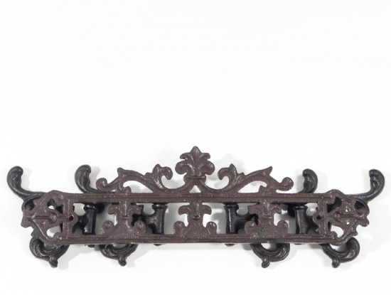 Настенные крючки декоративные «Геральдическая лилия с листьями»