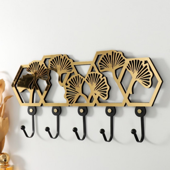 Настенные крючки декоративные «Листья-веер»