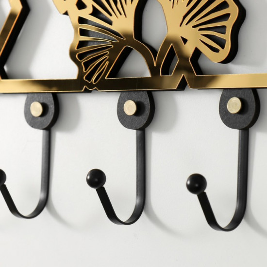 Настенные крючки декоративные «Листья-веер»