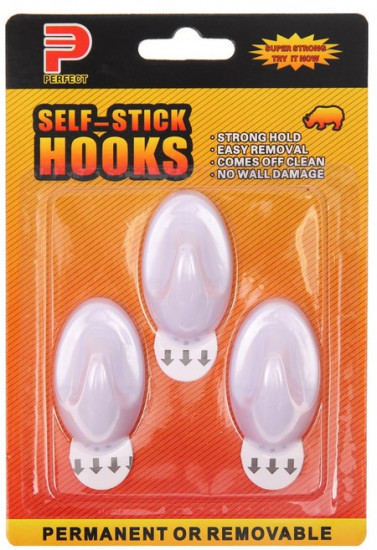 Комплект крючков самоклеящихся 