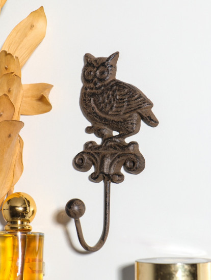 Крючок декоративный «Сова на ветке»