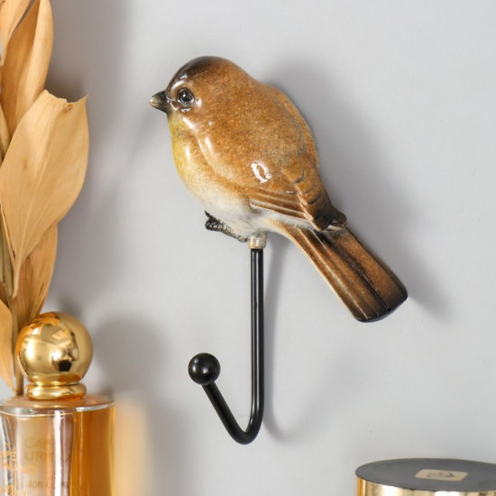 Настенный крючок декоративный «Воробышек»