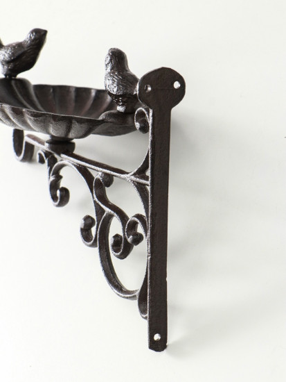 Настенный крючок декоративный с подставкой для мелочей «Две птицы»