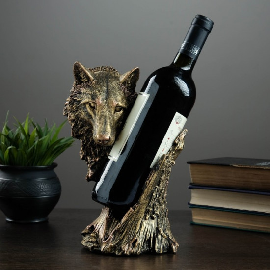 Подставка для бутылки «Волк»