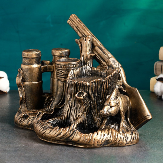 Подставка для бутылки «Охота» 