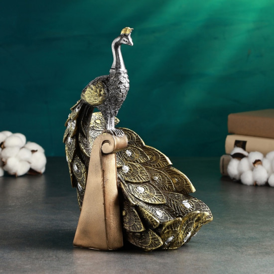 Подставка для бутылки «Павлин с хвостом»