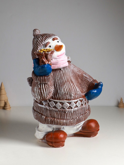 Подставка для бутылки «Снеговик»