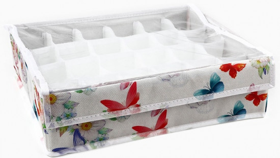 Органайзер для хранения 24 ячейки с крышкой «Бабочки»