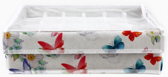 Органайзер для хранения 24 ячейки с крышкой «Бабочки»