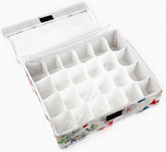 Органайзер для хранения 24 ячейки с крышкой «Бабочки»