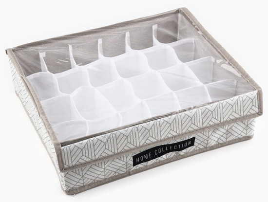 Органайзер для хранения 24 ячейки с крышкой «Домашняя коллекция»