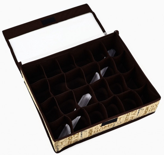 Органайзер для хранения 24 ячейки с крышкой «Милый дом»