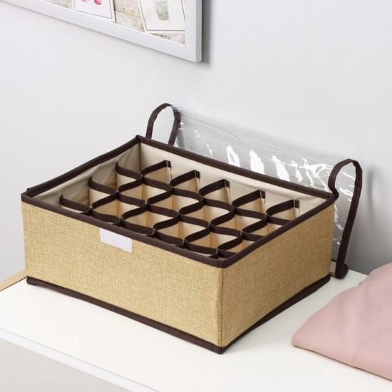 Органайзер для хранения белья с прозрачной крышкой «Тео»