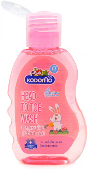 Детское средство для купания Pink Hanabaki «От макушки до пяточек. Розовый ханамаки»