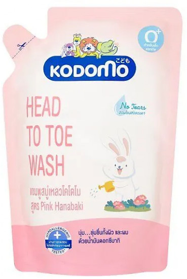 Детское средство для купания Pink Hanabaki «От макушки до пяточек. Розовый ханамаки»