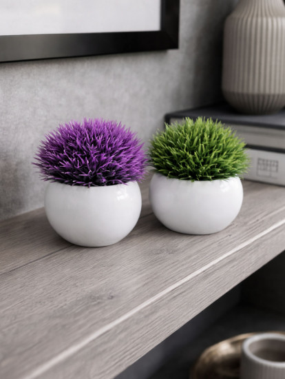 Набор искусственных растений в кашпо